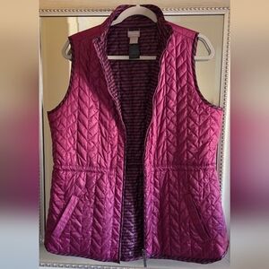 Chico's Zenergy Quilted Zip Up Puffer Vest